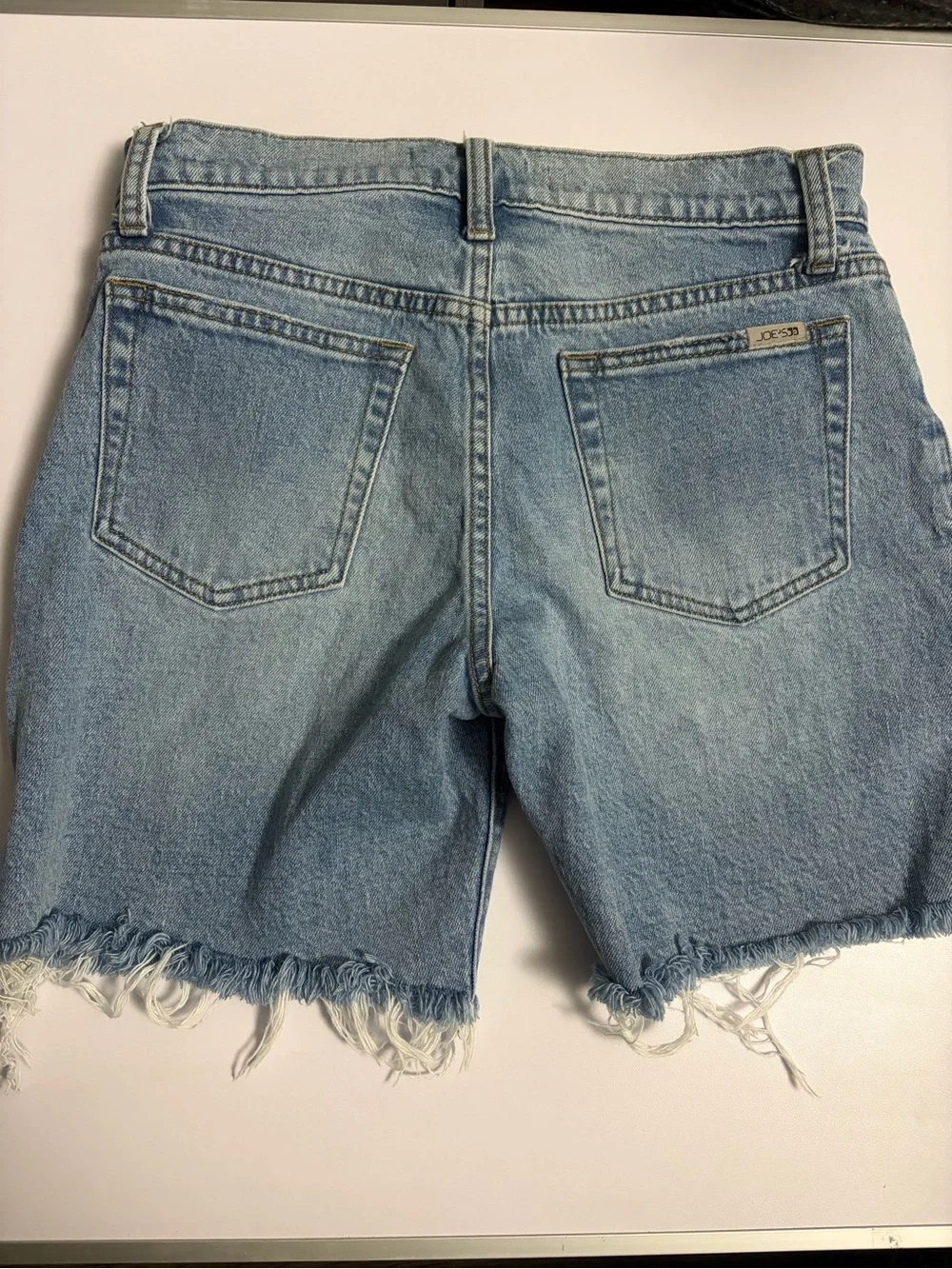 Joes Jeans Womens Denim Cut Off Shorts Blue Frayed Hem High Rise Size‎ 26 Summer